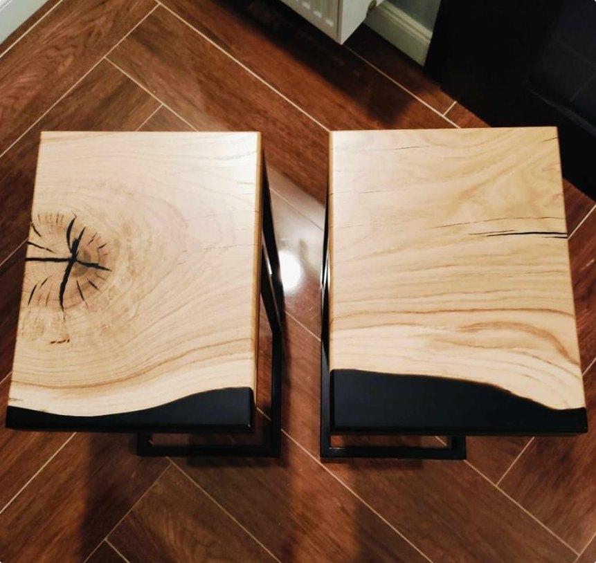 Walnut book stand