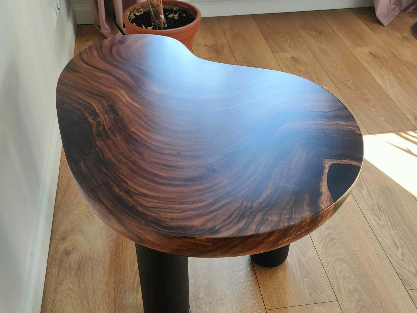 Walnut organic coffee table