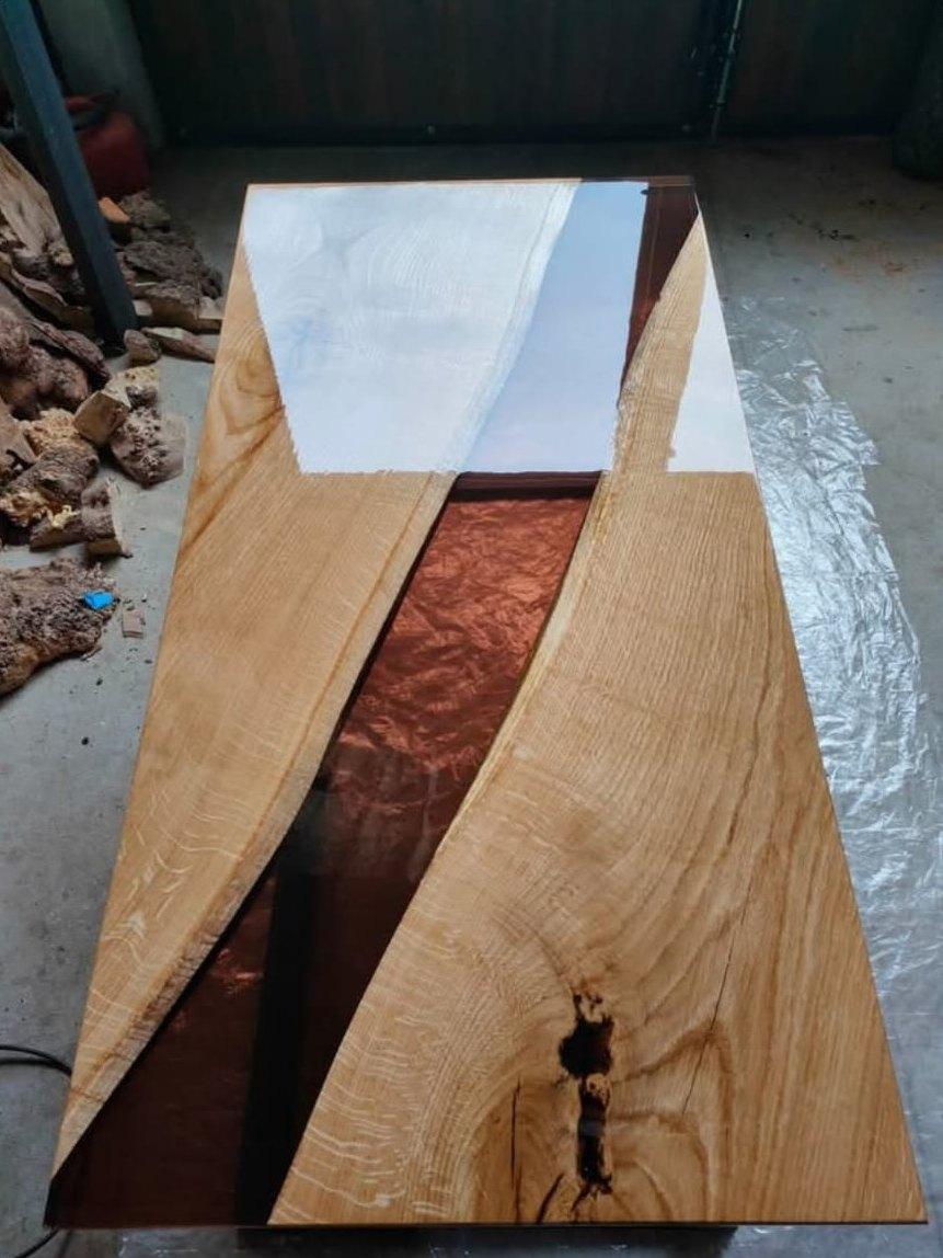 Blue river dining table