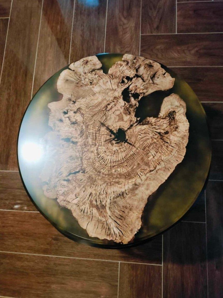 Burl & emerald river table